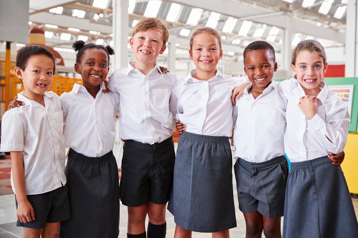 White school uniform polo shirt